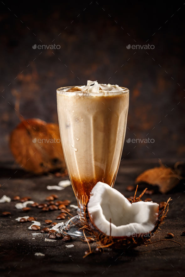 Coffee with coconut milk Stock Photo by grafvision PhotoDune